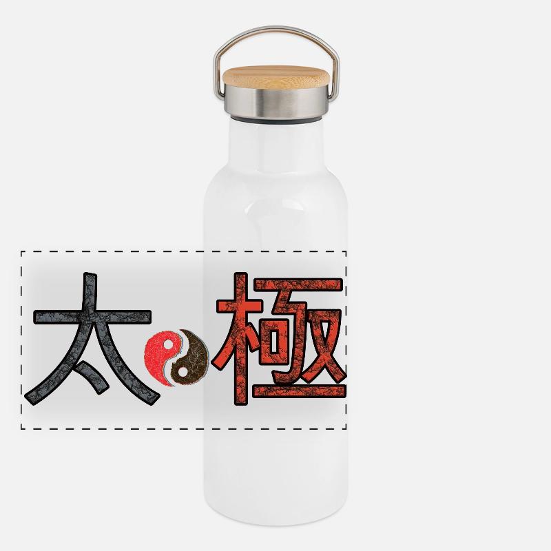 Tai-chi Gourde isotherme avec bouchon en bambou