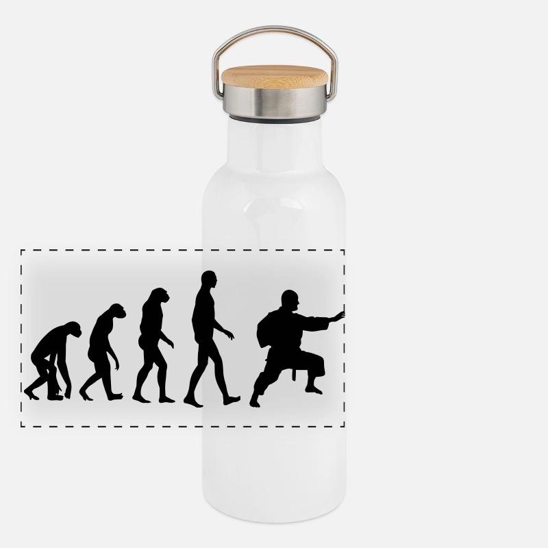 Jujutsu Jiu Jitsu Jiujitsu Ju-jitsu Jiu-jitsu Panoramic Thermal Bottle with Bamboo Lid