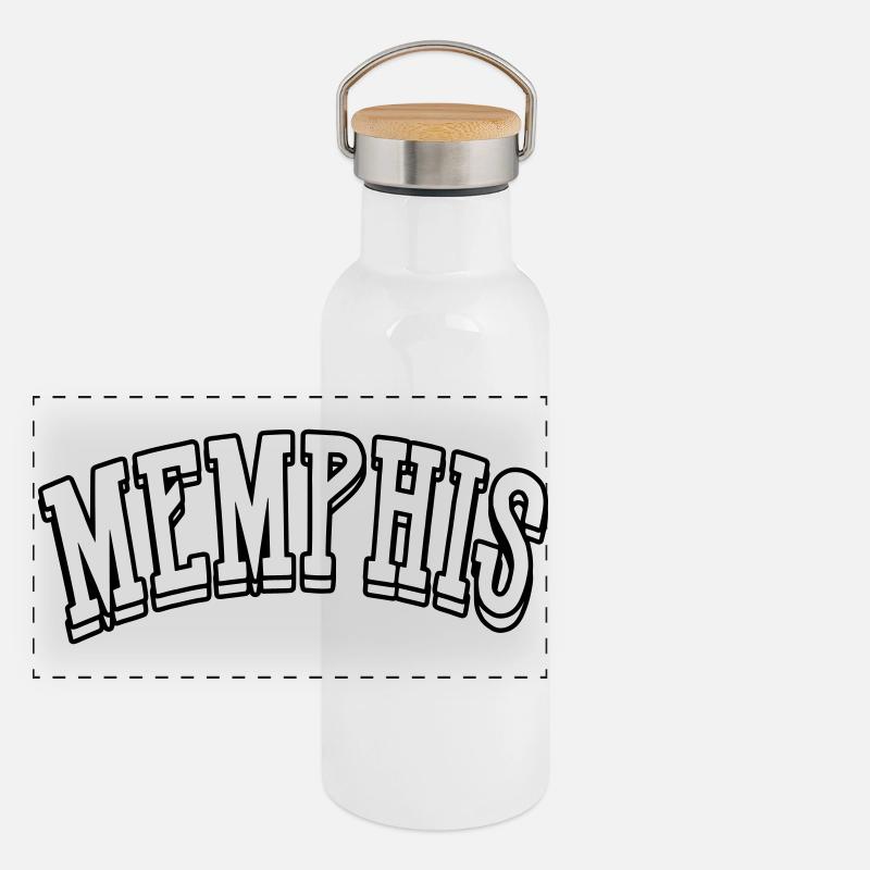 Memphis Shirt Panoramic Thermal Bottle with Bamboo Lid