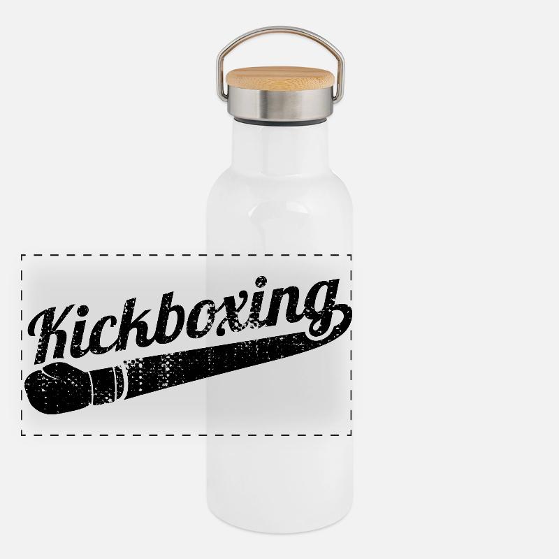 Kickboxing Panoramic Thermal Bottle with Bamboo Lid