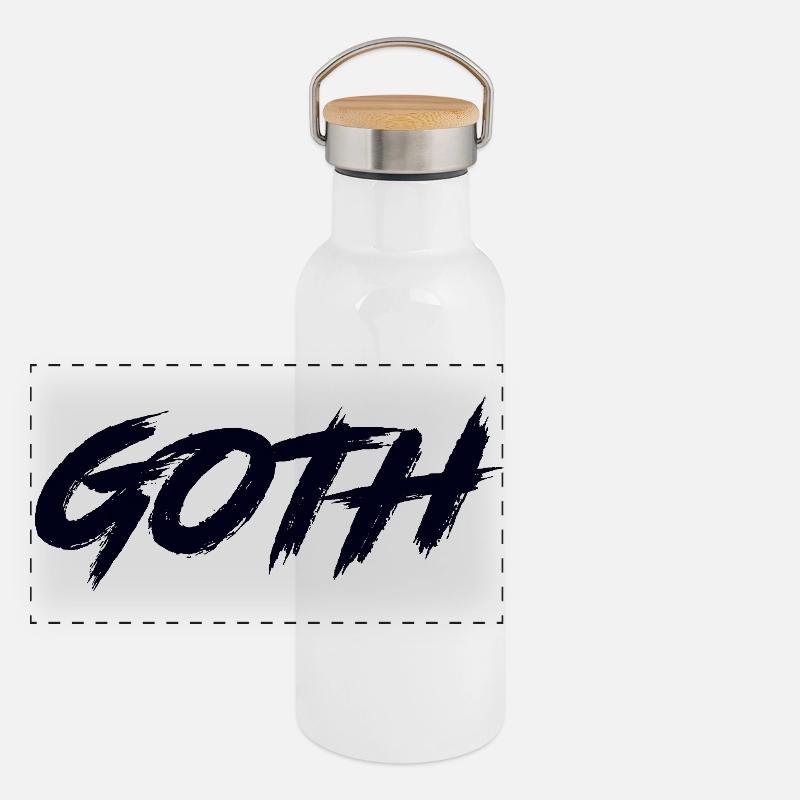 Panorama Thermosflasche mit Bambusdeckel