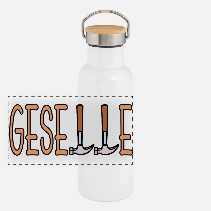 Artisan compagnon Gourde isotherme avec bouchon en bambou