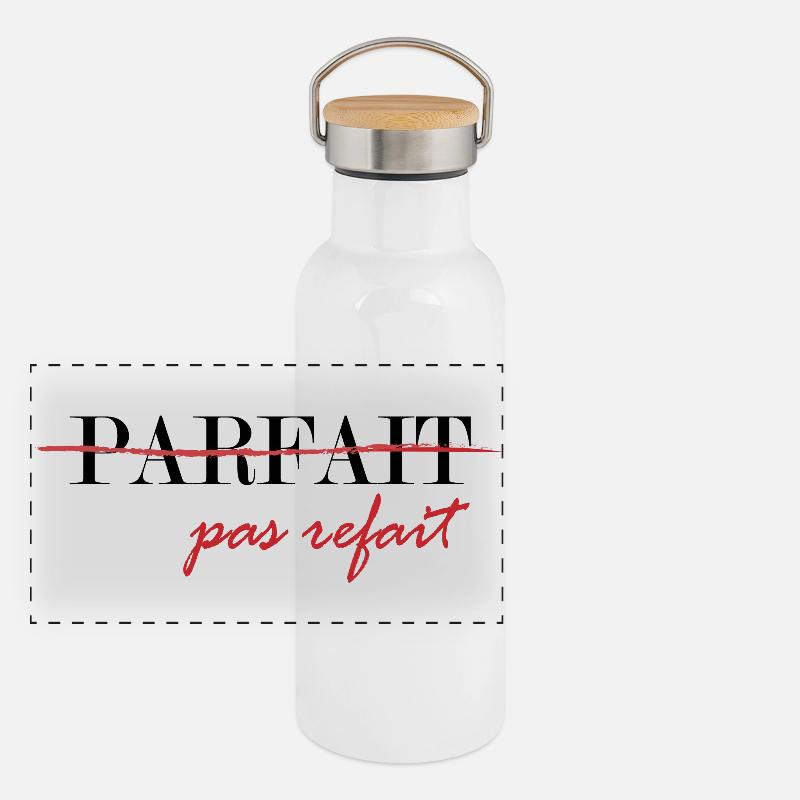 Perfect, not redone (black) Panoramic Thermal Bottle with Bamboo Lid