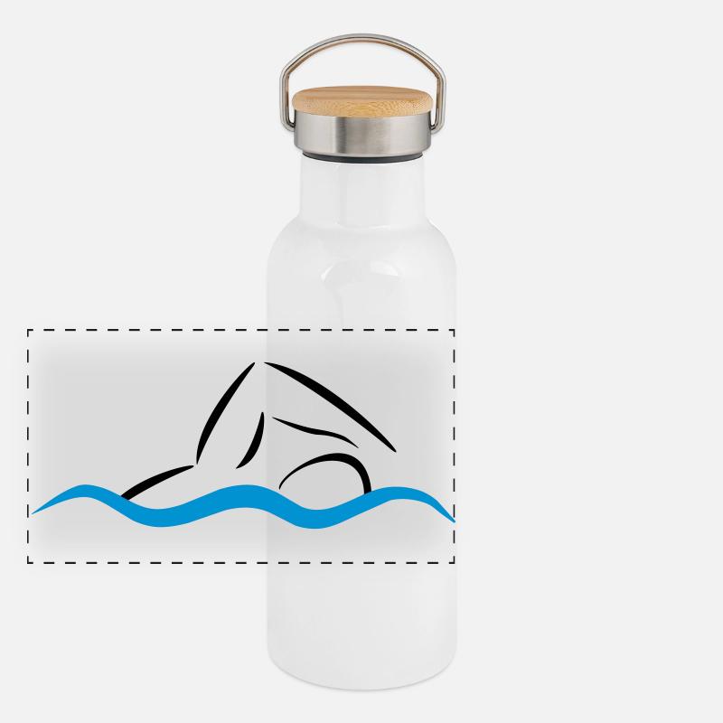 nage Gourde isotherme avec bouchon en bambou