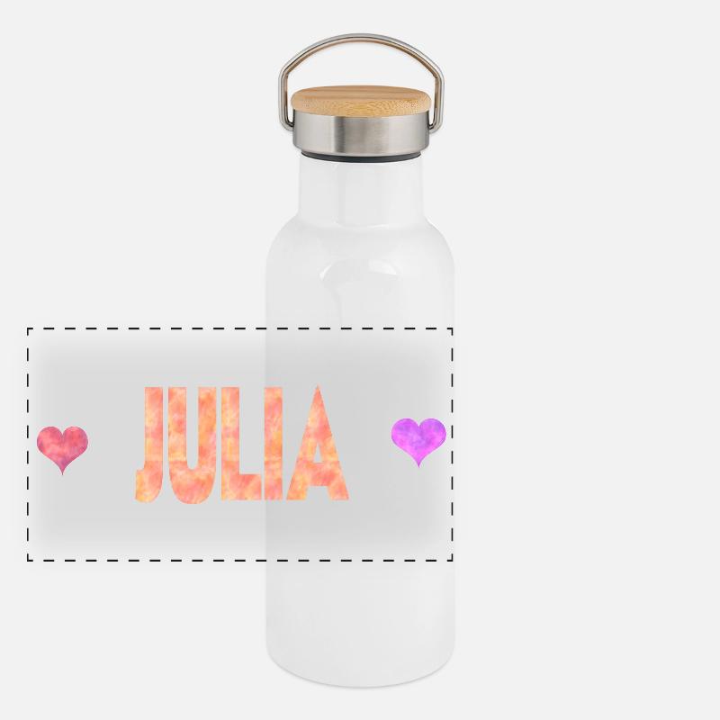 Julia Panorama Thermosflasche mit Bambusdeckel