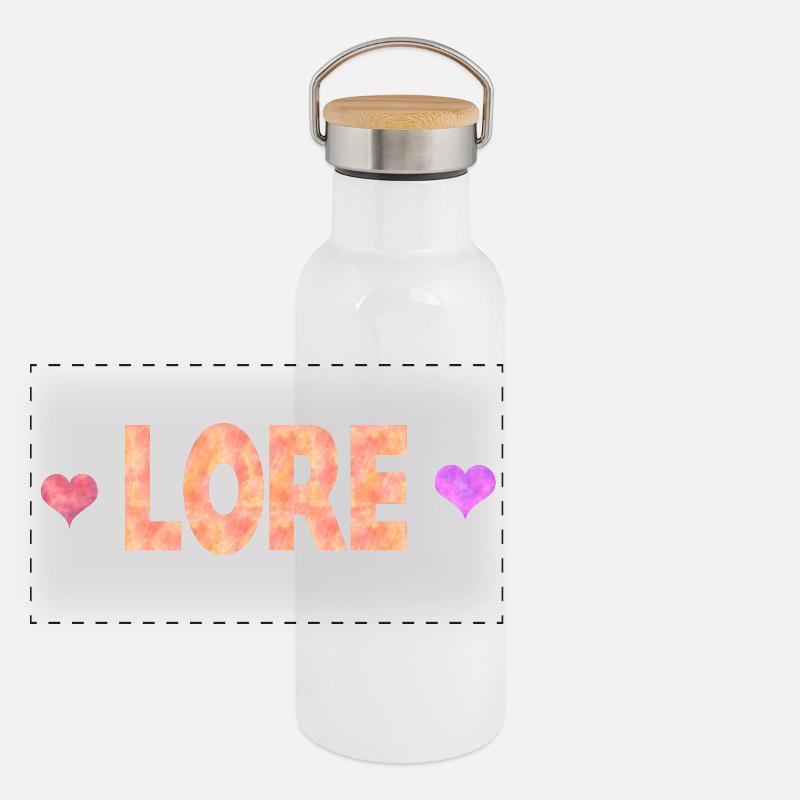 Gourde isotherme avec bouchon en bambou