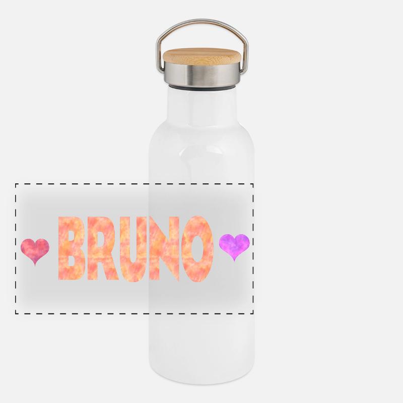 Bruno Panorama Thermosflasche mit Bambusdeckel