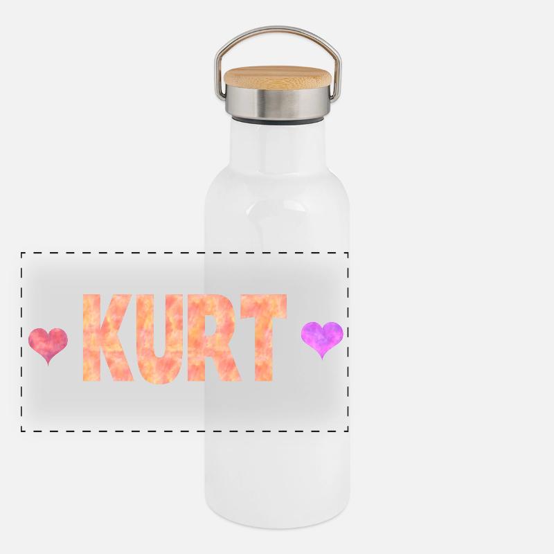 Kurt Panorama Thermosflasche mit Bambusdeckel