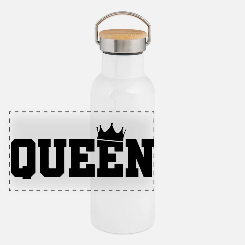 queen Panorama Thermosflasche mit Bambusdeckel