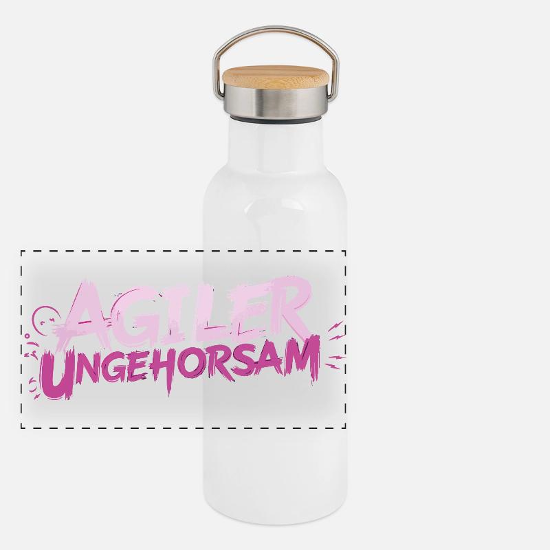 Agile Disobedience - Statement Panoramic Thermal Bottle with Bamboo Lid