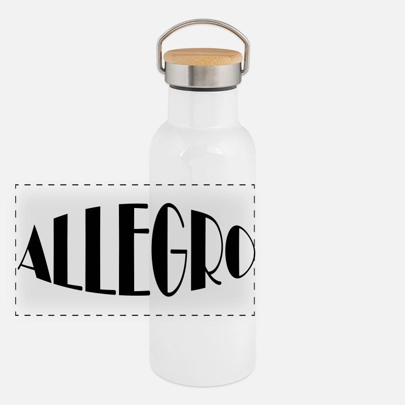 Panorama Thermosflasche mit Bambusdeckel