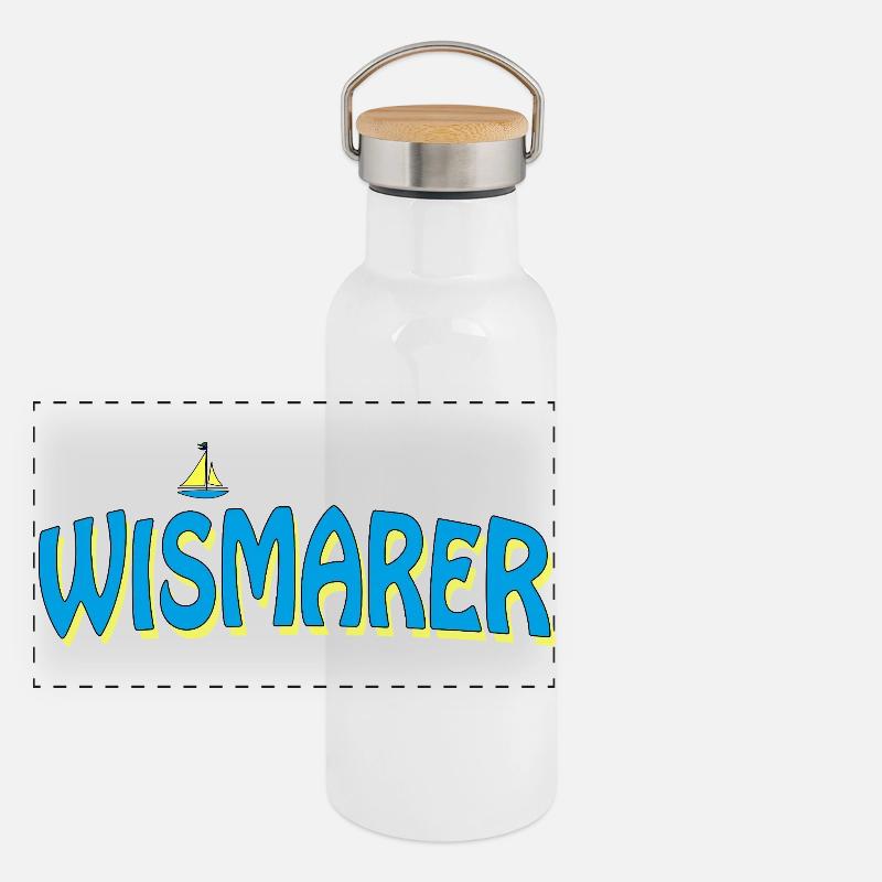 WISMAR Gourde isotherme avec bouchon en bambou