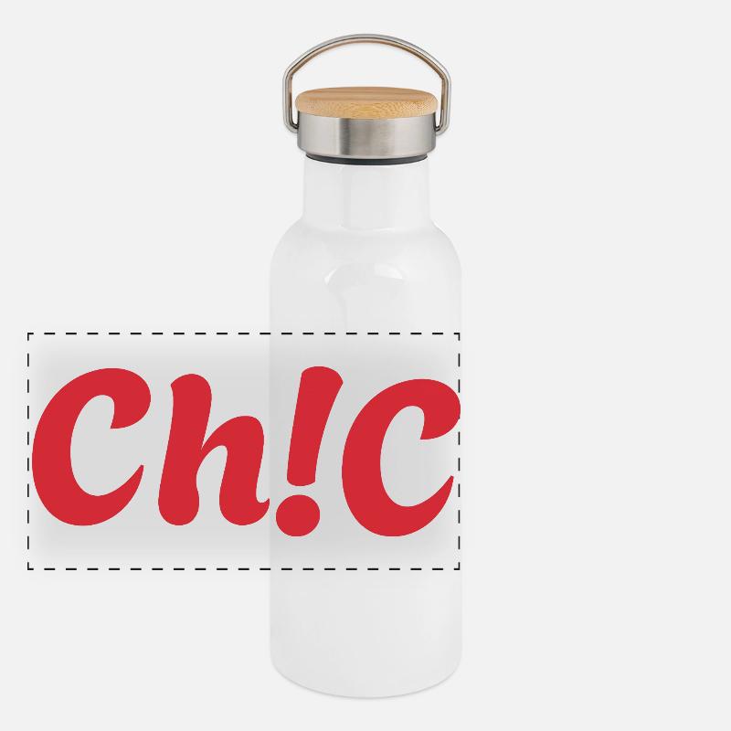 Stilvoll Panorama Thermosflasche mit Bambusdeckel