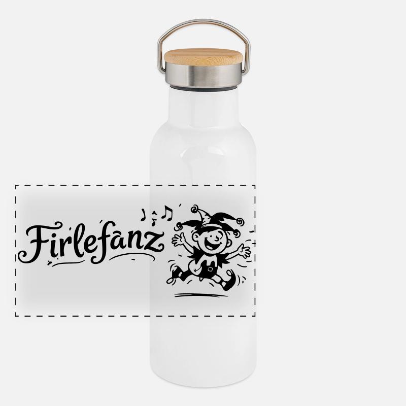 Friperie Gourde isotherme avec bouchon en bambou