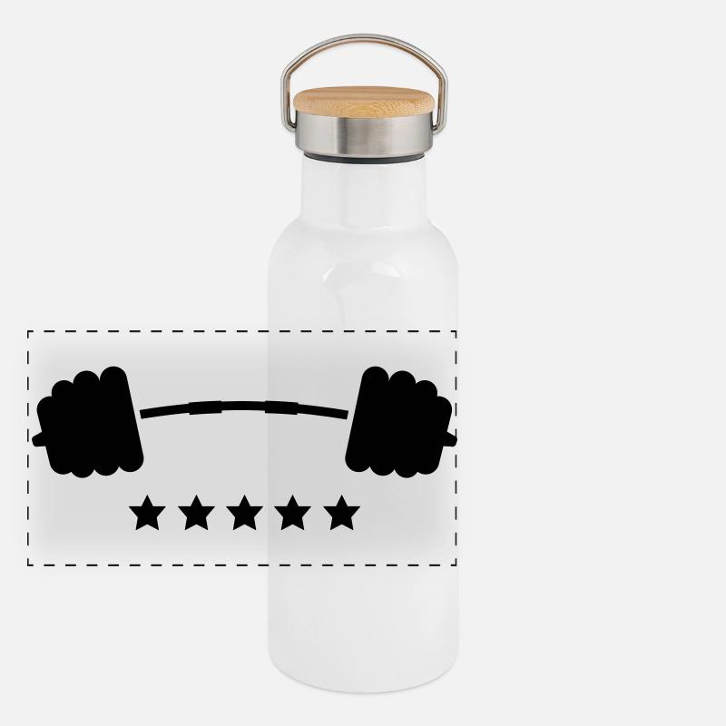weights Panoramic Thermal Bottle with Bamboo Lid