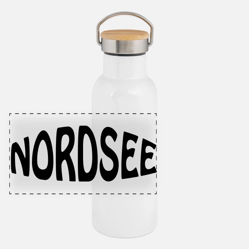NORDSEE Panorama Thermosflasche mit Bambusdeckel