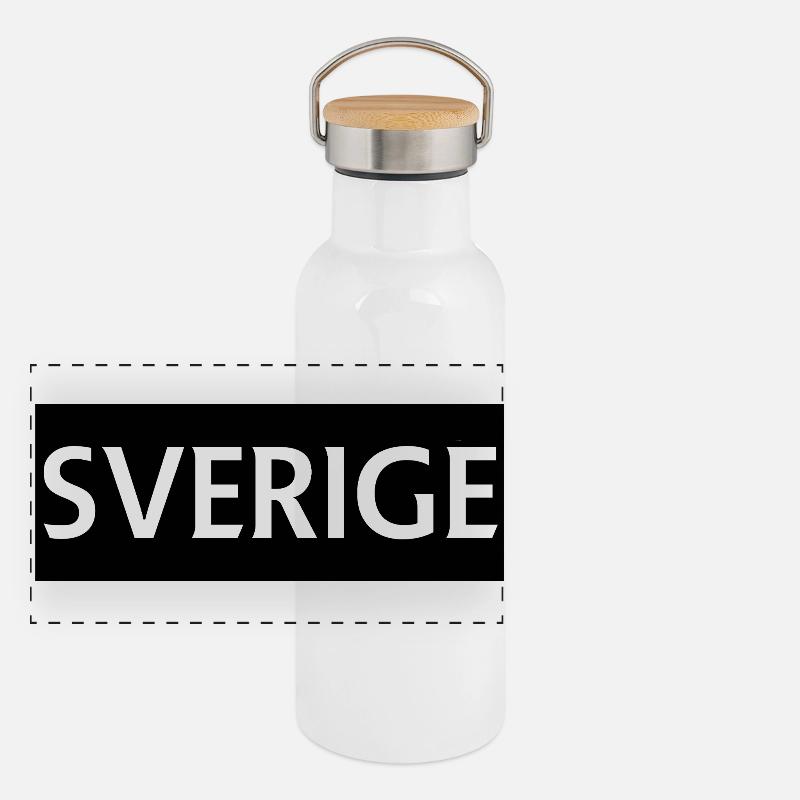 Panorama Thermosflasche mit Bambusdeckel