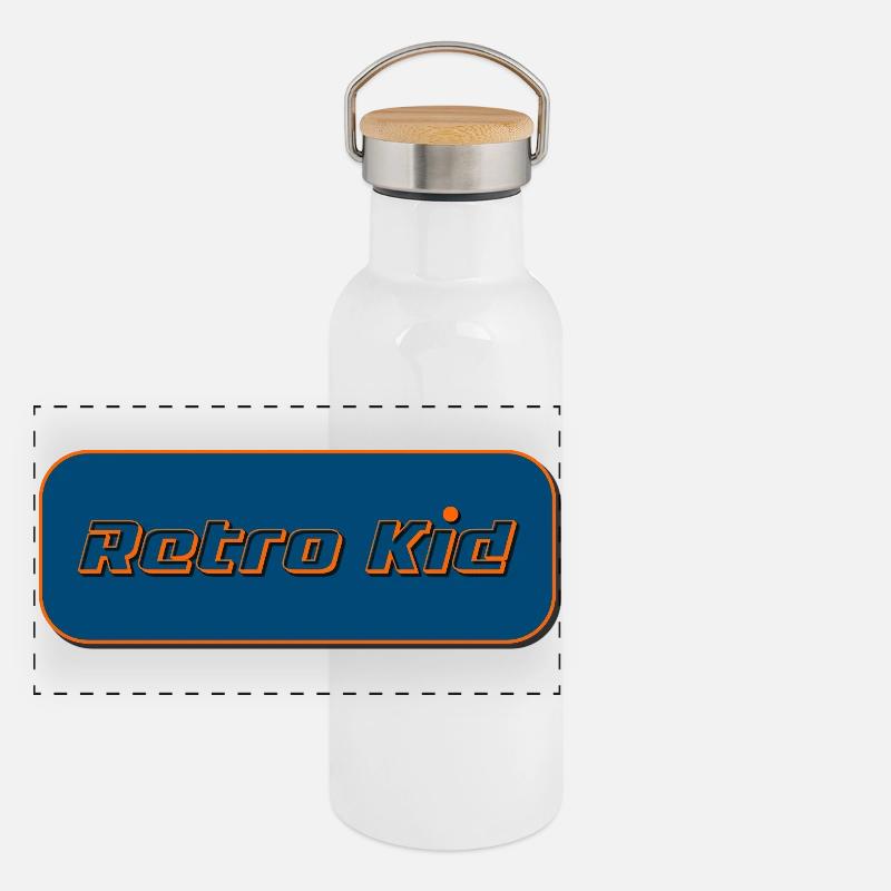 Panorama Thermosflasche mit Bambusdeckel