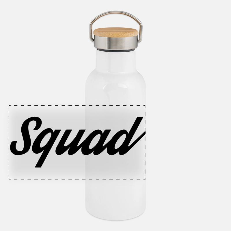 Escouade Gourde isotherme avec bouchon en bambou