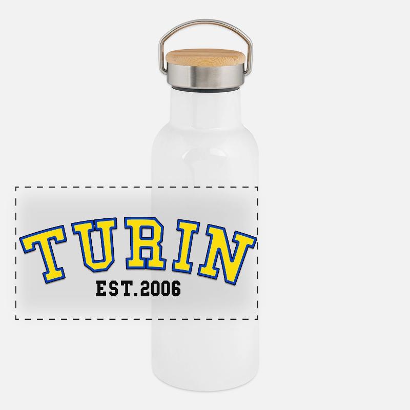 Turin Est. 2006 Panoramic Thermal Bottle with Bamboo Lid
