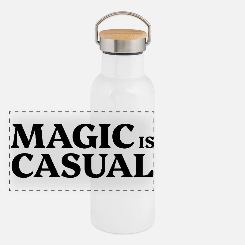 Magic is casual Panoramic Thermal Bottle with Bamboo Lid