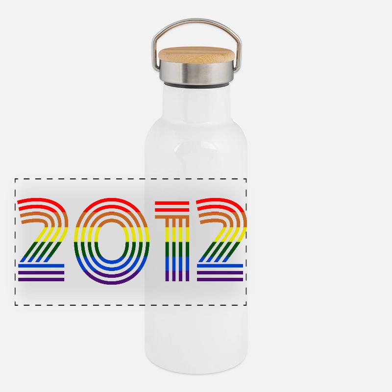 2012 Panoramic Thermal Bottle with Bamboo Lid