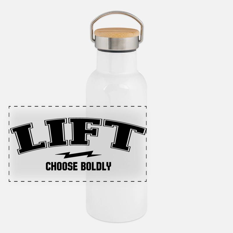 Varsity Arch - Lift Dept Panoramic Thermal Bottle with Bamboo Lid