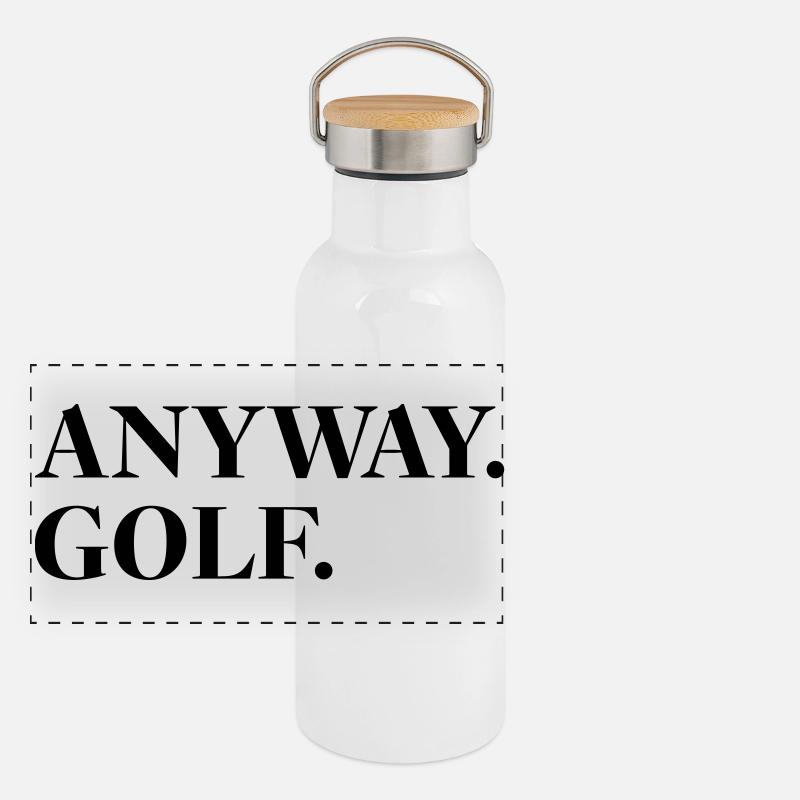 Anyway Golf Panorama Thermosflasche mit Bambusdeckel