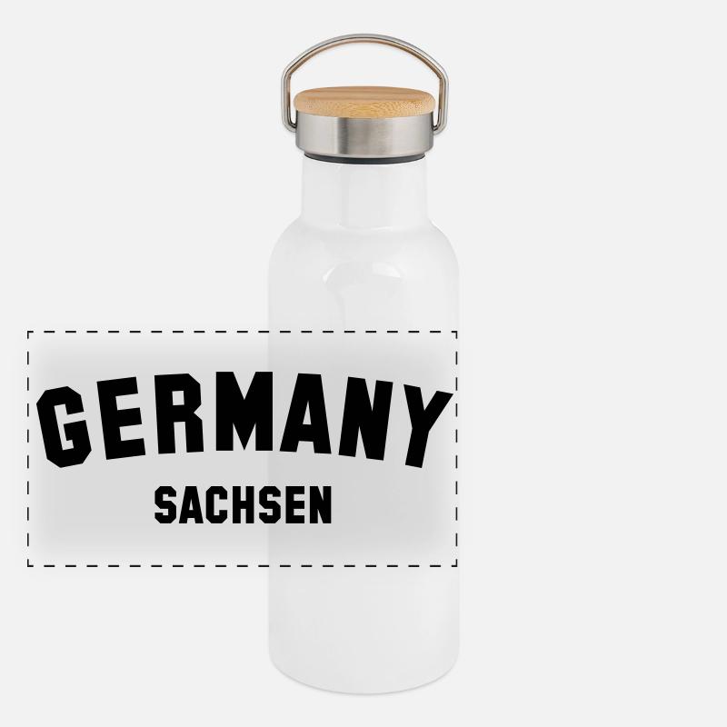 SAXONY Panoramic Thermal Bottle with Bamboo Lid
