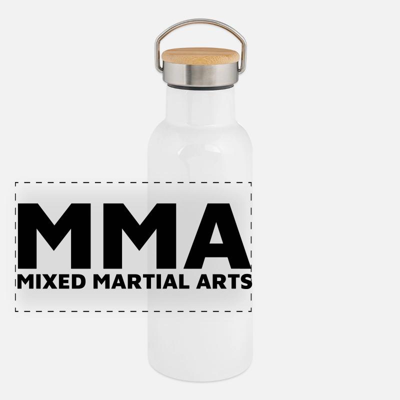 MMA Panorama Thermosflasche mit Bambusdeckel