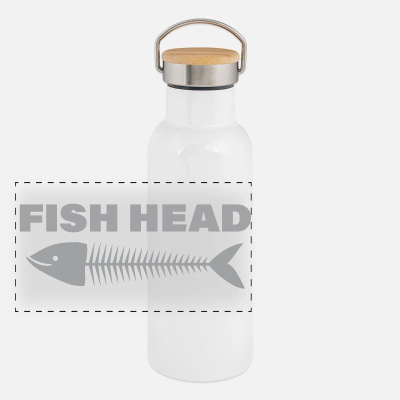 FISH HEAD Panoramic Thermal Bottle with Bamboo Lid