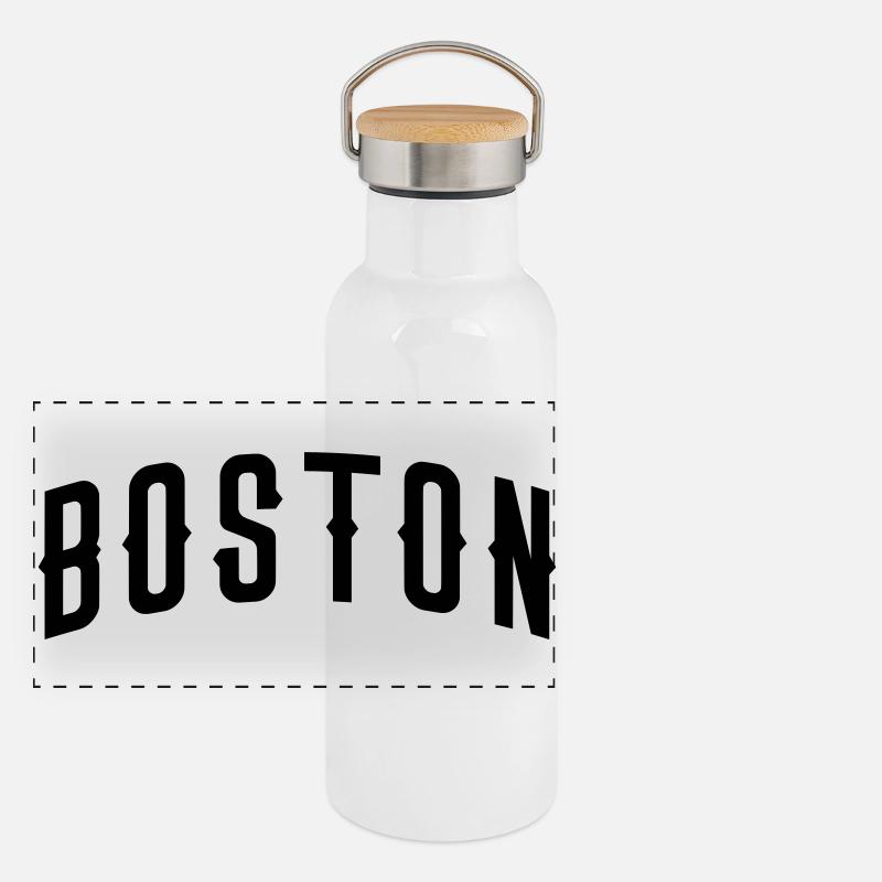 Boston Gourde isotherme avec bouchon en bambou