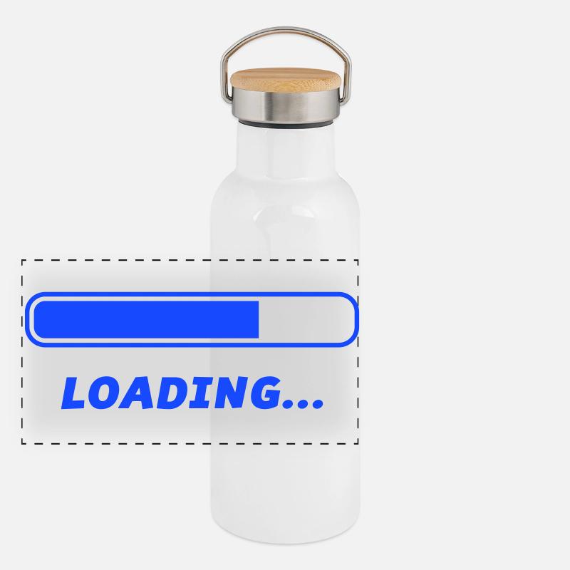 Loading Panoramic Thermal Bottle with Bamboo Lid