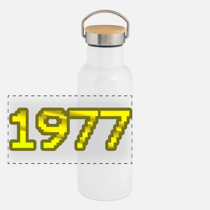 Panorama Thermosflasche mit Bambusdeckel