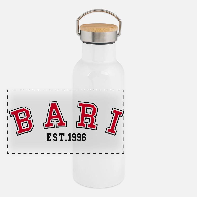 Bari Est 1996 Panorama Thermosflasche mit Bambusdeckel
