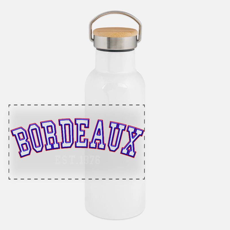 Bordeaux Est. 1976 Panoramic Thermal Bottle with Bamboo Lid