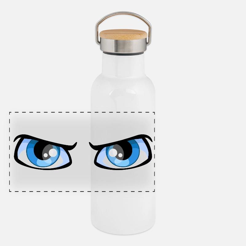 eyes Panorama Thermosflasche mit Bambusdeckel
