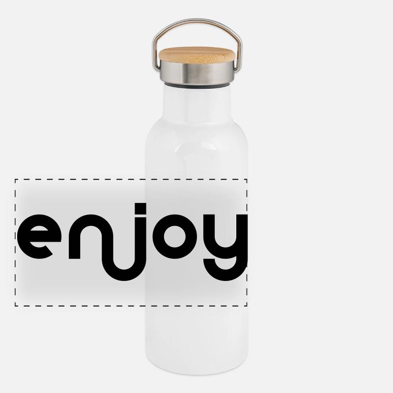 Enjoy Panoramic Thermal Bottle with Bamboo Lid