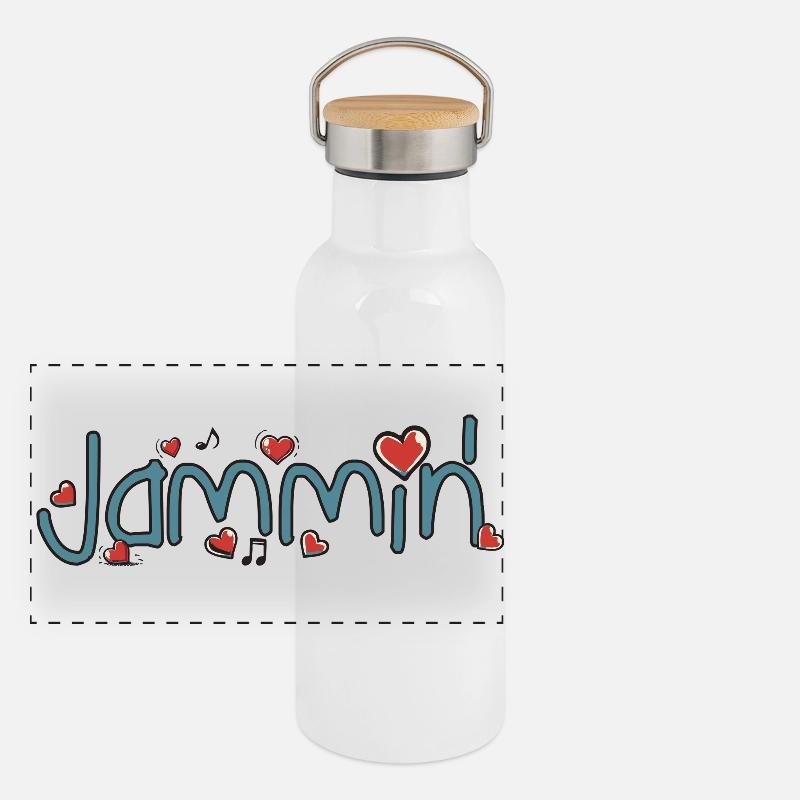 Jammin' Panoramic Thermal Bottle with Bamboo Lid