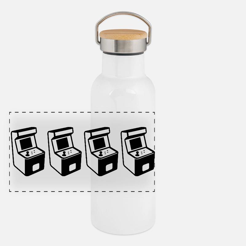 Machines d’arcade Gourde isotherme avec bouchon en bambou