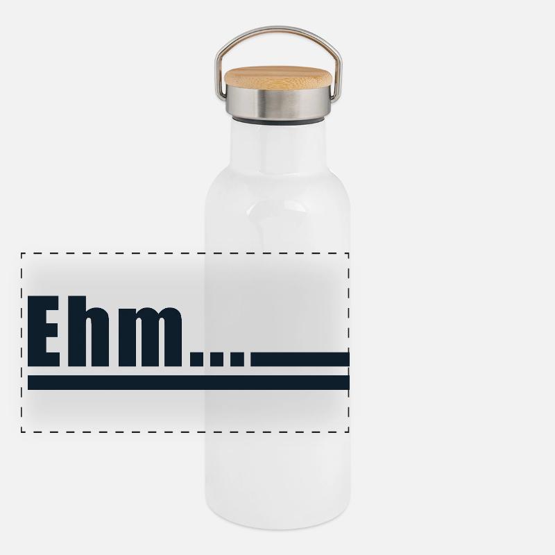 Panorama Thermosflasche mit Bambusdeckel