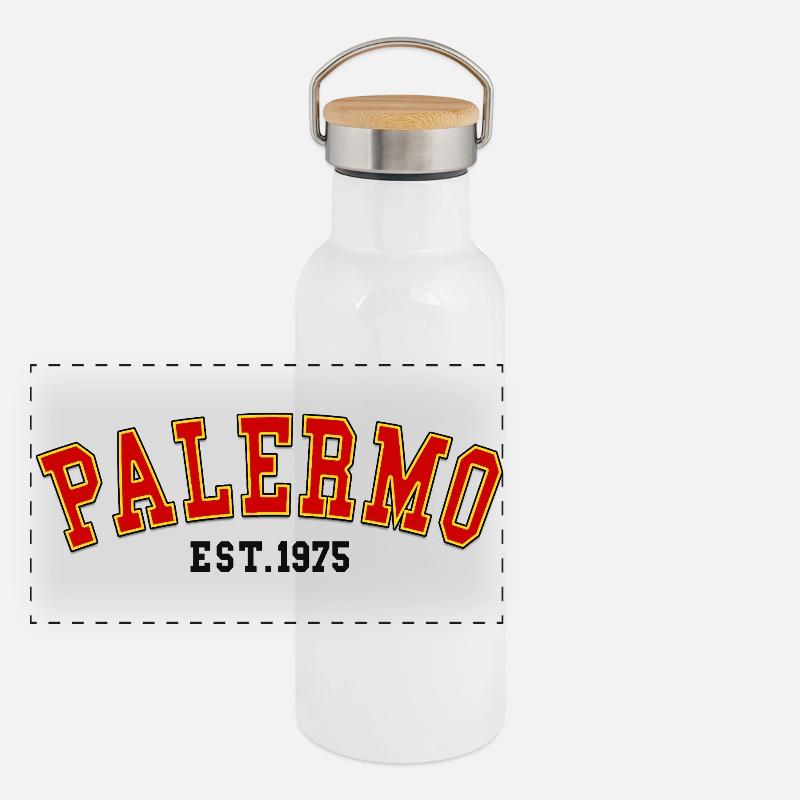 Palermo Est.1975 Panorama Thermosflasche mit Bambusdeckel