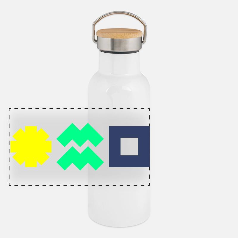 Solar power makes you independent and protects the climate! Panoramic Thermal Bottle with Bamboo Lid