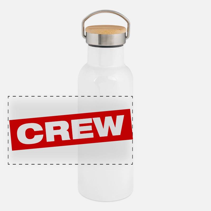 Crew Icon Panoramic Thermal Bottle with Bamboo Lid