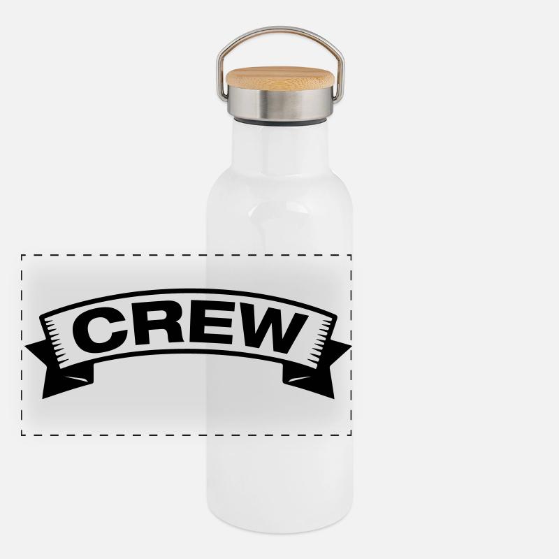 Crew Banderole Panoramic Thermal Bottle with Bamboo Lid