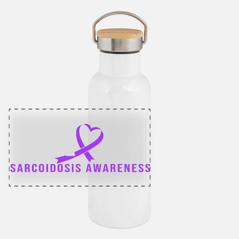 Panorama Thermosflasche mit Bambusdeckel