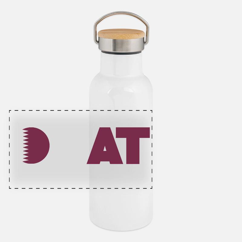 Katar Panorama Thermosflasche mit Bambusdeckel
