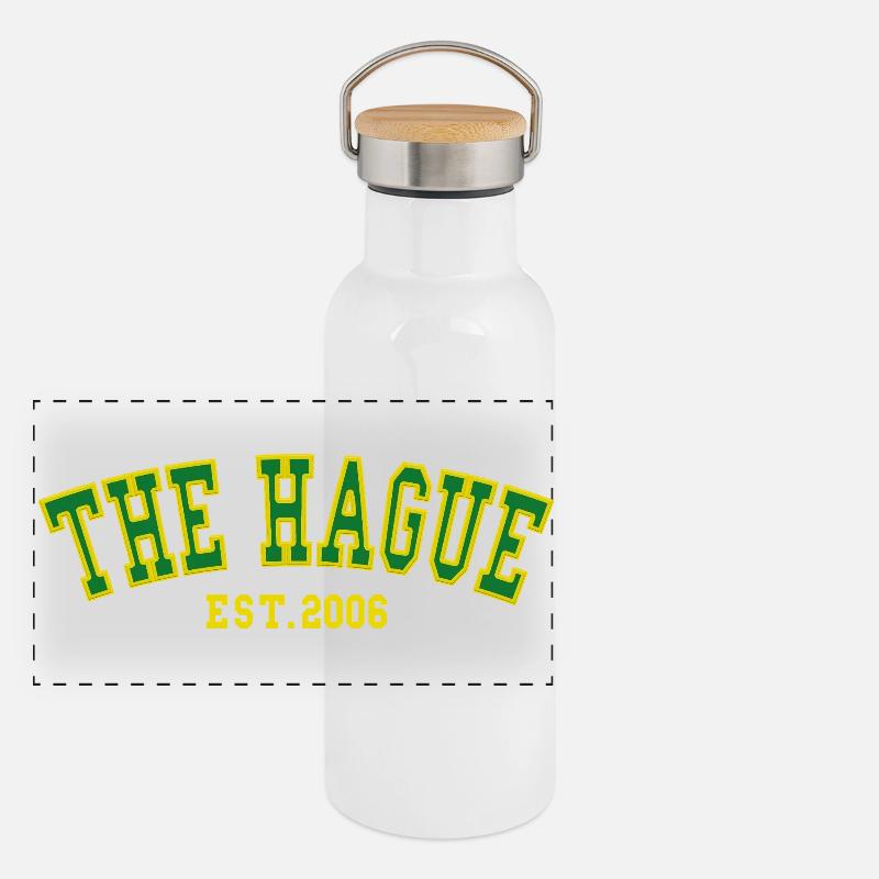 The Hague Est. 2006 Panoramic Thermal Bottle with Bamboo Lid