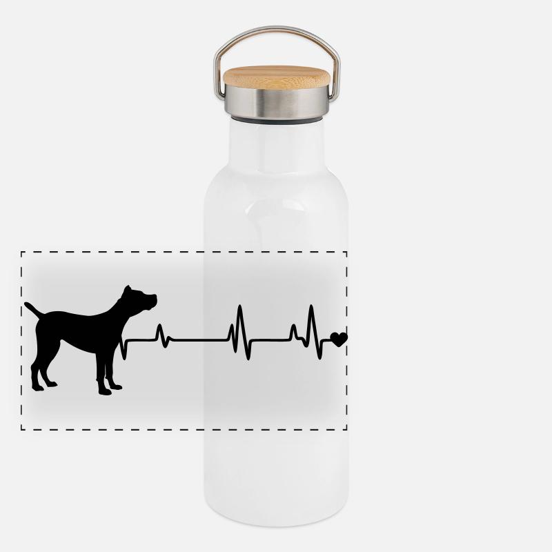 Panorama Thermosflasche mit Bambusdeckel