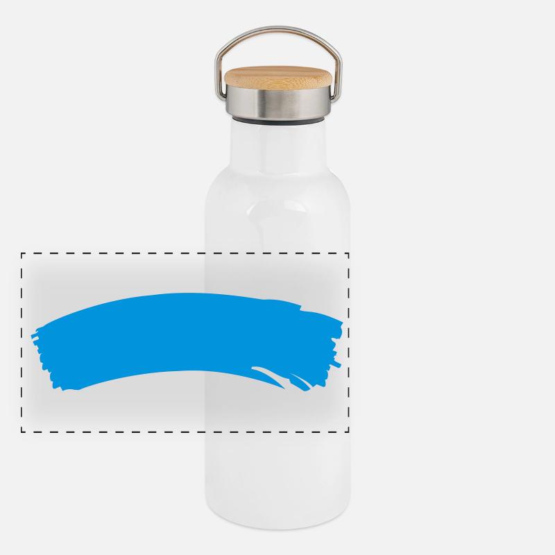 Panorama Thermosflasche mit Bambusdeckel